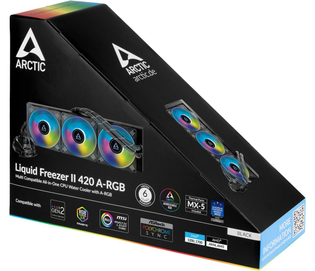 Arctic Liquid Freezer II 420 ARGB 3x140mm - 1082711 - zdjęcie 6